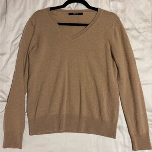 Quince Camel Knit Top